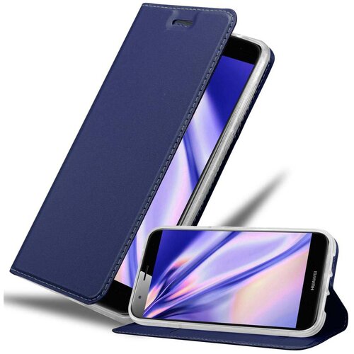 Cadorabo Huawei ASCEND G7 PLUS/G8/GX8 v klasična temno modra - Za&scaron;čitni ovitek z magnetnim zapiranjem, stoječo funkcijo in režo za kartice, (20562666) Cene