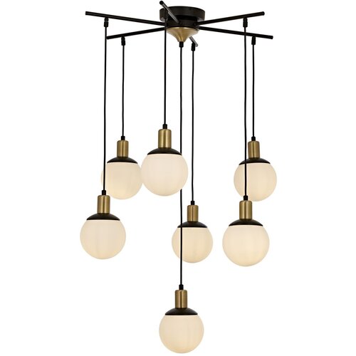 Opviq Av-1838-7Bsy blackwhitebronze chandelier Slike