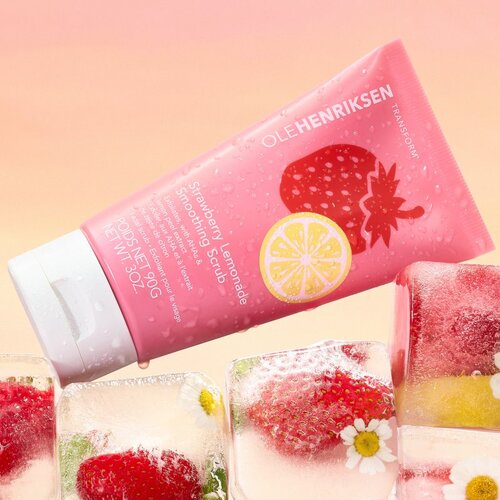 OLEHENRIKSEN Transform Strawberry Lemonade Smoothing Scrub piling za lice s eksfolijacijskim učinkom 90 g Slike