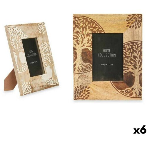  Okvir za sliku Bijela Smeđa Drvo Manga Drvo života 20 x 25 x 1 5 cm (6 kom.) Slike