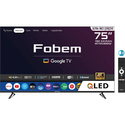 Falcom televizor smart qled 4K ultrahd 75", google tv - MT75EG8000QF Cijene