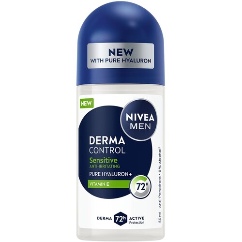 Nivea MEN Derma Control Sensitive anti-transpirant roll-on za občutljivo kožo 50 ml Cene