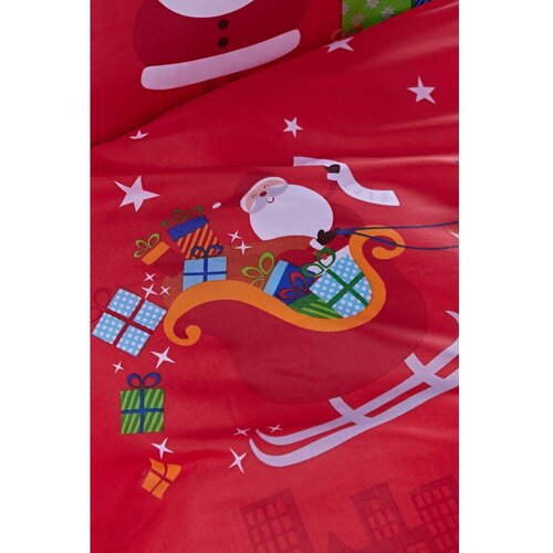 Catherine Lansfield Rdeča otro&amp;scaron;ka posteljnina za posteljico 120x150 cm Santa&amp;#039;s Christmas Presents &amp;ndash; Slike