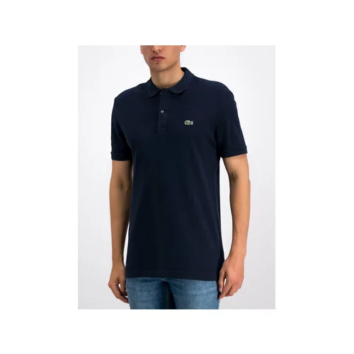 Lacoste Polo majica PH4012 Mornarsko modra Slim Fit