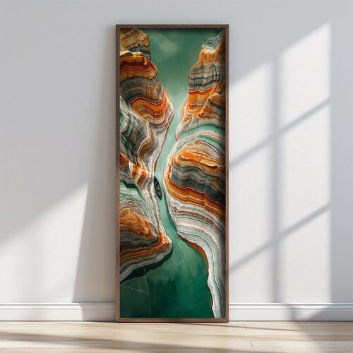 WALLXPERT FAH068-150 Multicolor Decorative Framed MDF Painting Cene