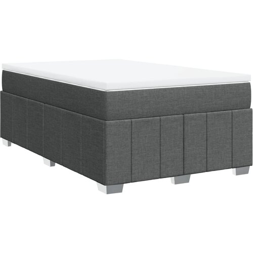 Maison Chic Box spring postelja - Vzmetna postelja z vzmetnico temno siva 120x200 cm blago SL5362, (21907255) Cene