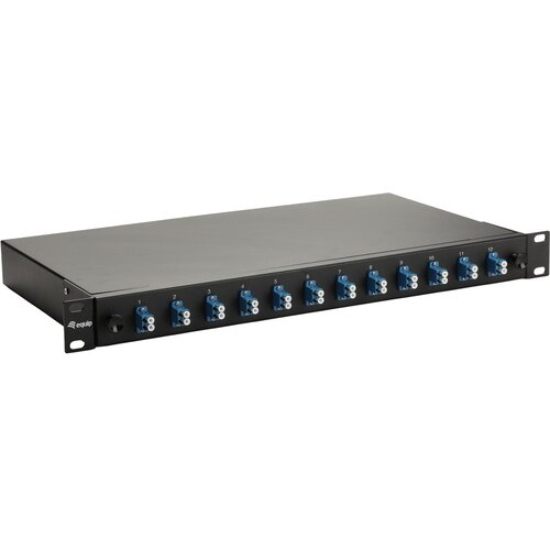 Equip 12-Port Fiber Optic Splice Box, LC Duplex, OS2, 1U, ped, Black Cijene