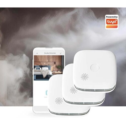 Nedis SmartLife 85dB brezžični detektor dima model WIFIDS21WT, (5000310032) Slike