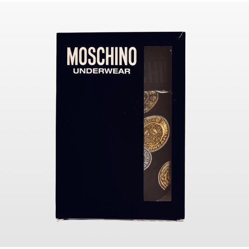 Moschino mu&amp;scaron;ke gaće sa printom kovanica, crni Slike