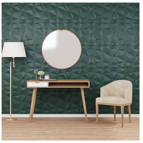 VidaXL Zidni paneli 24 kom zeleni 50 x 50 cm XPS 6 m&amp;sup2; uzorak dijamanta Slike