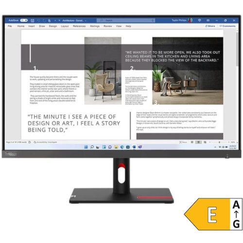 Lenovo Zaslon ThinkVision S27i-30 27" / WLED / IPS / 100Hz / 4ms (črn) Cene