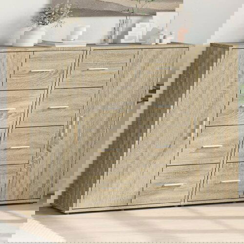 The Living Store Komoda 2 kosa sonoma hrast 60x31x84 cm inženirski les - Komoda, (21657506) Cene