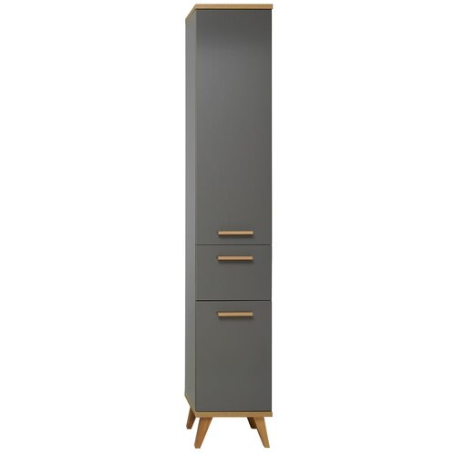 Pelipal Sivi visok/uski kupaonski ormarić u dekoru hrasta 35,5x205 cm Quickset 924 &amp;ndash; Slike