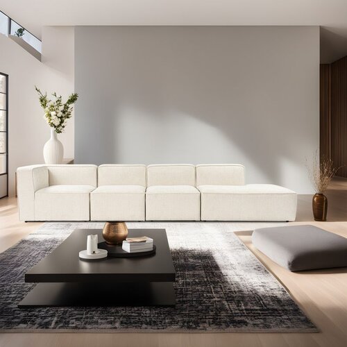 Atelier Del Sofa More M (M2-M1-M1-M3) - Cream Cream Corner Sofa Cene