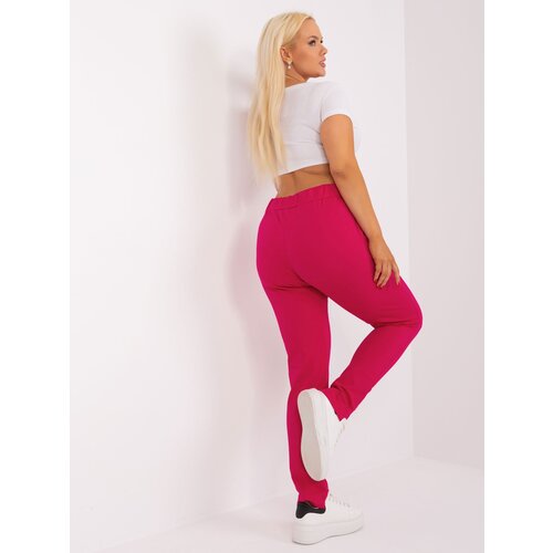 Fashion Hunters Basic large sweatpants made of fuchsia cotton Cijene