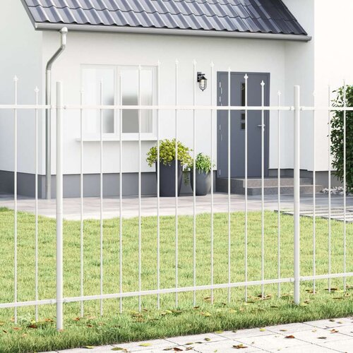  Fisharski Ograja z Zanko Bela 5,1x1,5 m Jeklo, (22015038) Cene