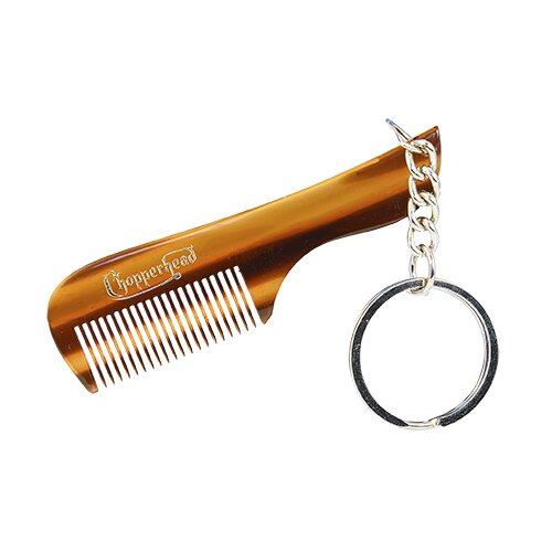 Chopperhead Moustache &amp;amp; Beard Comb With Key Ring Slike