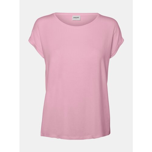 AWARE by VERO MODA Pink loose basic T-shirt Ava - Women Slike