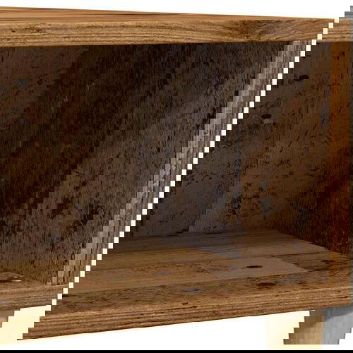 vidaXL Kava miza Old Wood 60x60x30 cm Inženirski les Cene