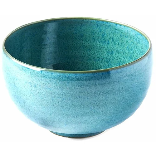 MIJ Tirkizno plava keramička zdjela Peacock, ø 13 cm