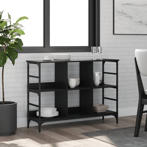  Komoda crna 102 x 32 x 73,5 cm od konstruiranog drva Cijene
