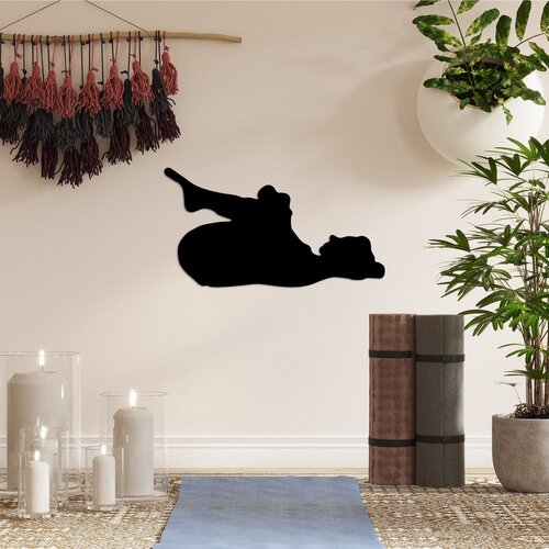Wallity zidna dekoracija yoga 8, 60 x 33 cm, crna Cene