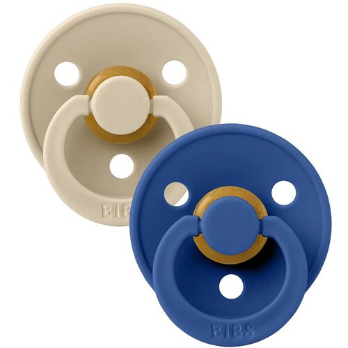 Bibs colour dude (okrugle) - Vanilla/Cornflower (vel.1) Slike