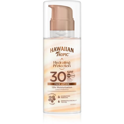 Hawaiian Tropic Hydrating Protection Face Lotion krema za sončenje za obraz SPF 30 50 ml Slike