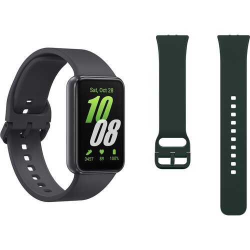 Samsung GALAXY FIT3 SM-R390 GRAY pametna ura + SPORT BAND temno zeleni pašček, (21952152) Cene