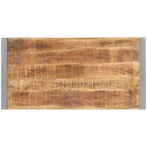  Blagovaonski stol od grubog masivnog drva manga 120x60x75 cm - Siva 120 x 60 x 75 cm 1 Grubo masivno drvo manga Slike