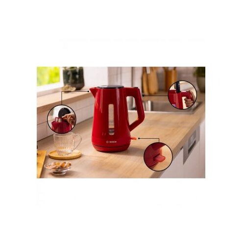 Bosch kuhalo za vodu TWK1M124 MyMoment, Crvena,1.7l, 2400W, Slike