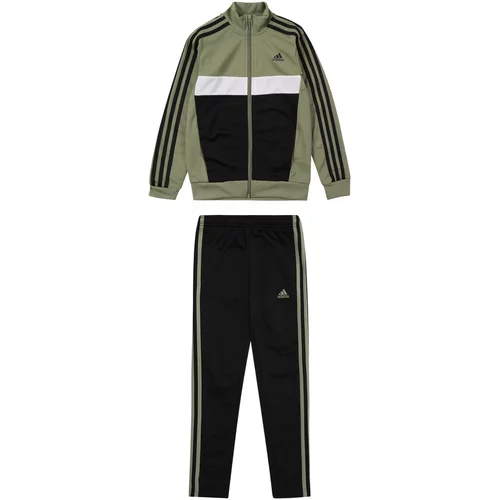 Adidas Odjeća za vježbanje 'Tiberio' svijetlozelena / crna / bijela