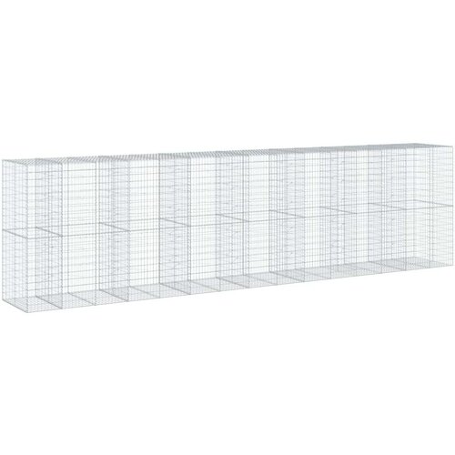 VidaXL Gabionska ko&amp;scaron;ara s poklopcem 750x100x200 cm pocinčano željezo Slike
