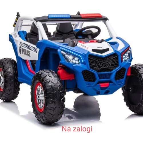 Lean_Toys Xxl otroški avto na akumulator 24V 4x4 XB-2118 Police Modra lea Cene