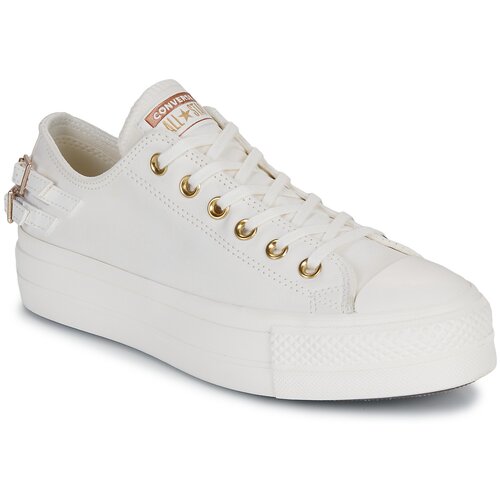 Converse CHUCK TAYLOR ALL STAR LIFT PLATFORM BUCKLE Bijela Slike