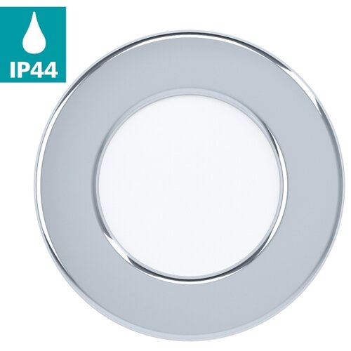 Eglo fueva 5 ugradbena led, 2,7w, 300lm, prom 86, ip44, bijela/krom/plastika Slike