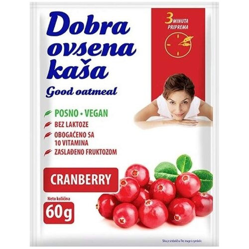 Dobra ovsena kasa dobra ovsena kaša brusnica 60g Cene