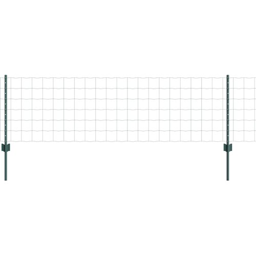 vidaXL Euro Ograda Set od 2 Zelena Čelik 25 x 0.6 m Čvrsta Cene