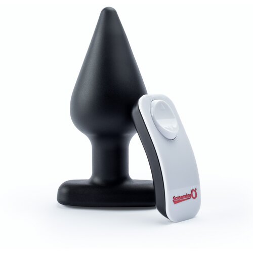 The Screaming O Rechargable Vibrating Plug XL Black Slike