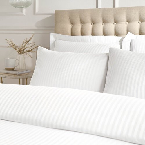 Catherine Lansfield Prevleke za vzglavnik iz damasta v kompletu 2 ks 75x50 cm Satin Stripe – Cene