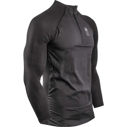 Compressport HYBRID PULLOVER Pánské funkční termotriko, crna, veličina