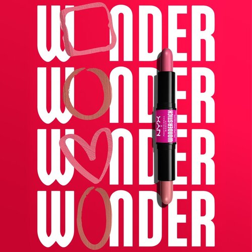 NYX Professional Makeup Wonder Stick Cream Blush dvostrani korektor nijansa 03 Coral N Deep Peach 2x4 g Slike