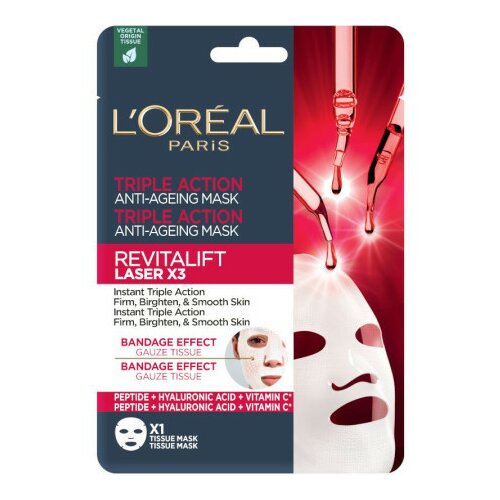 Loreal Lor de revital laser maska za lice u maramici 28g ( 1100016408 ) Slike