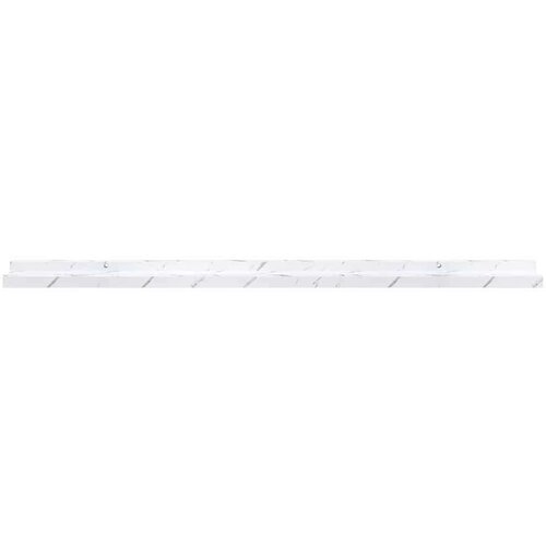  Polica na zidu s policom 4 pcs Bijeli mramor 100 x 9 x 3 cm Slike