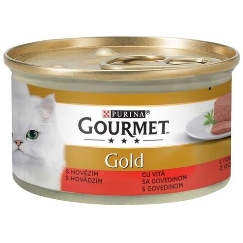 Purina pašteta za odrasle mačke gourmet gold, govedina, 85g Cene