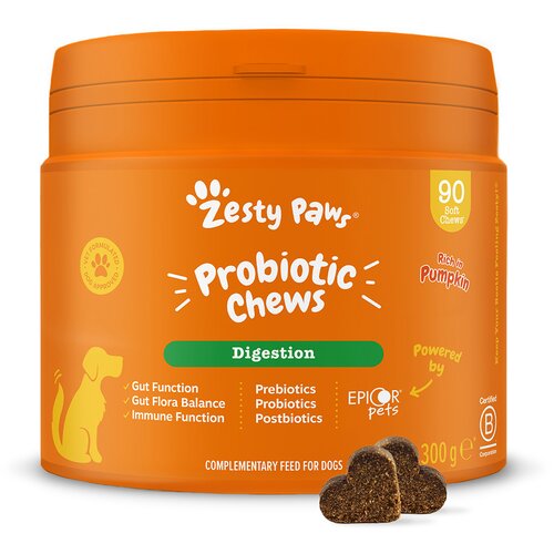 Zesty Paws Probiotic Chews s bundevom - 90 tableta za žvakanje Cene
