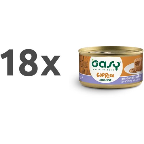 Oasy Caprice Mousse Kitten pi&scaron;čanec, mousse v konzervi - 85 g 18 x 85 g Cene