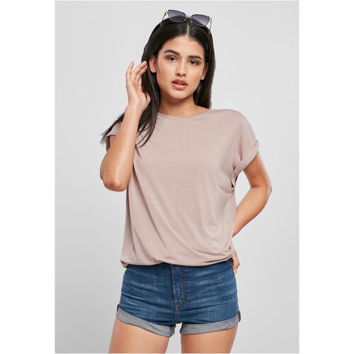 Urban Classics Women&amp;#039;s T-shirt with extended shoulder powder pink Slike