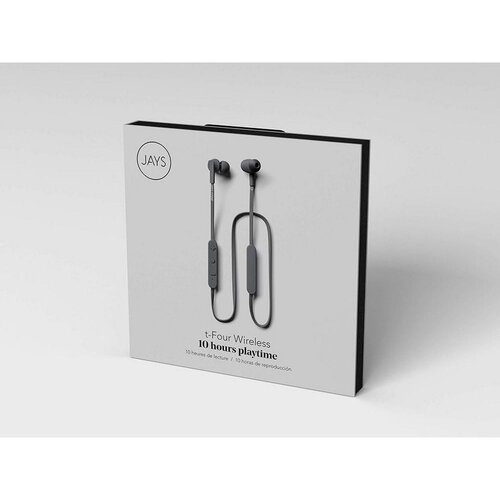 Jays Bluetooth Stereo slu&amp;scaron;alice &amp;quot;t-Four&amp;quot; s integriranim mikrofonom BTv4.1 - Crne Slike