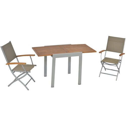 Gardenson Set Za Balkon Naxos, 3-Delno, Aluminij Slike